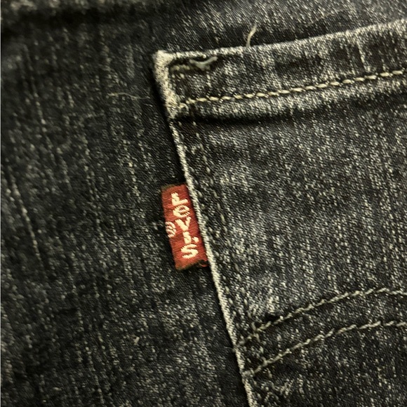 Levi’s 505 Straight Leg Dark Wash Mid Rise Jeans Women's Size 10 - Picture 3 of 10